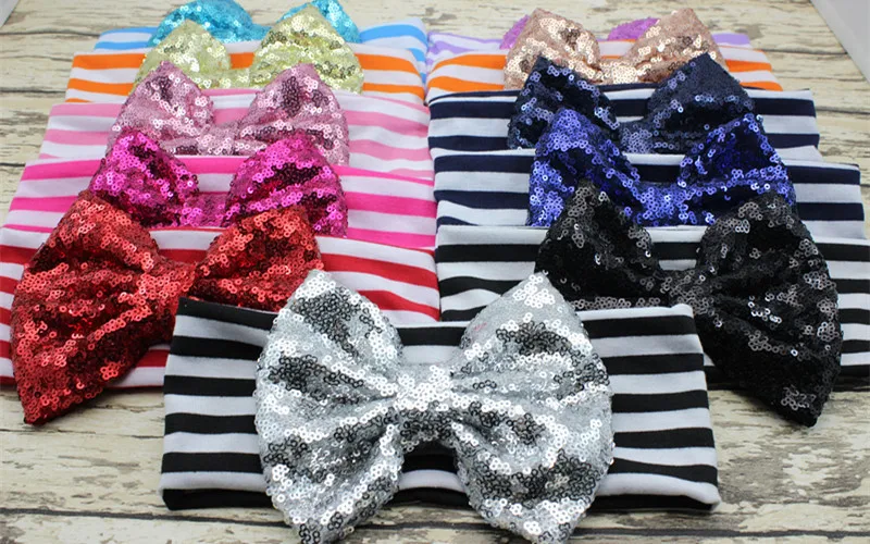 6Pcs Big Sequin Bow with Stripe Cotton Headbands Baby girls Bow Hairbands Children Hair accessories Newborn Headwrap Top Tuiband
6Pcs Big Sequin Bow with Stripe Cotton Headbands Baby girls Bow Hairbands Children Hair accessories Newborn Headwrap Top Tuiband