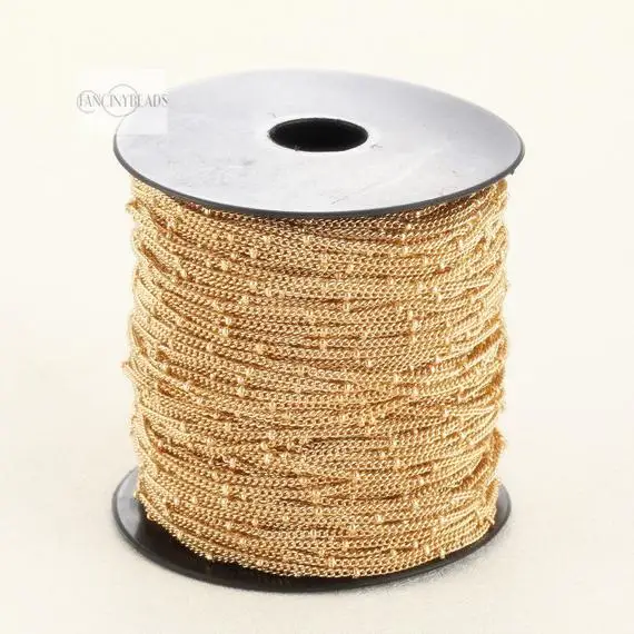 MYLONGINGCHARM Wholesale-Fancy Satellite Chain -Gold Brass Beaded Chain-10 feet ball chain-jewelry handmade must-have-F138JIN
MYLONGINGCHARM Wholesale-Fancy Satellite Chain -Gold Brass Beaded Chain-10 feet ball chain-jewelry handmade must-have-F138JIN