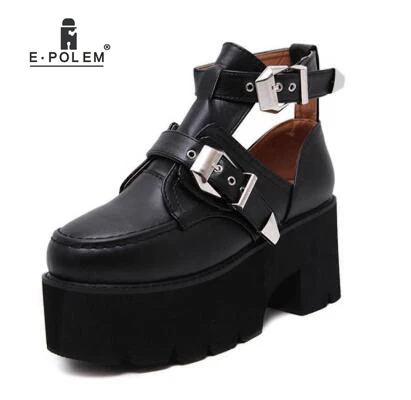 New Style Women's Sandals PU Leather Ankle Straps Shoes Super High Platform Outwearing Punk Fashion
New Style Women's Sandals PU Leather Ankle Straps Shoes Super High Platform Outwearing Punk Fashion
