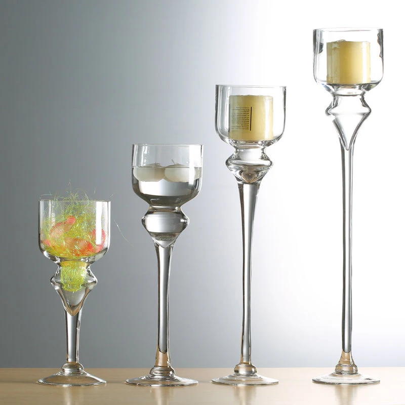 Tall transparent glass candlestick Nordic wedding candlestick goblet Candle Holders hotel model room wedding decoration
Tall transparent glass candlestick Nordic wedding candlestick goblet Candle Holders hotel model room wedding decoration