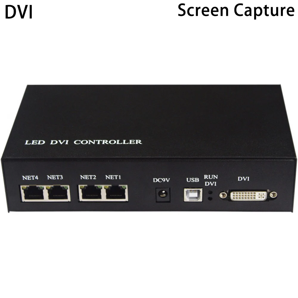 Светодиодный контроллер с интерфейсом DVI, поддержка MADRIX,Jinx!, сетевые порты et4, управление макс. 400000 пикселями. Контроллер захвата экрана
Светодиодный контроллер с интерфейсом DVI, поддержка MADRIX,Jinx!, сетевые порты et4, управление макс. 400000 пикселями. Контроллер захвата экрана