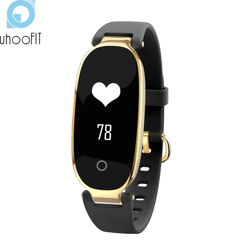 UHOOFIT Bluetooth водонепроницаемый relogio inteligente Модные женские Смарт часы леди монитор