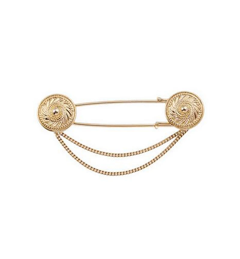 Fashion Unisex Jewelry For Men Women Gold Round Chain Tassel Big Brooch Large Lapel Pin Shirt Collar Chain Clip Lots 12Pcs
Fashion Unisex Jewelry For Men Women Gold Round Chain Tassel Big Brooch Large Lapel Pin Shirt Collar Chain Clip Lots 12Pcs