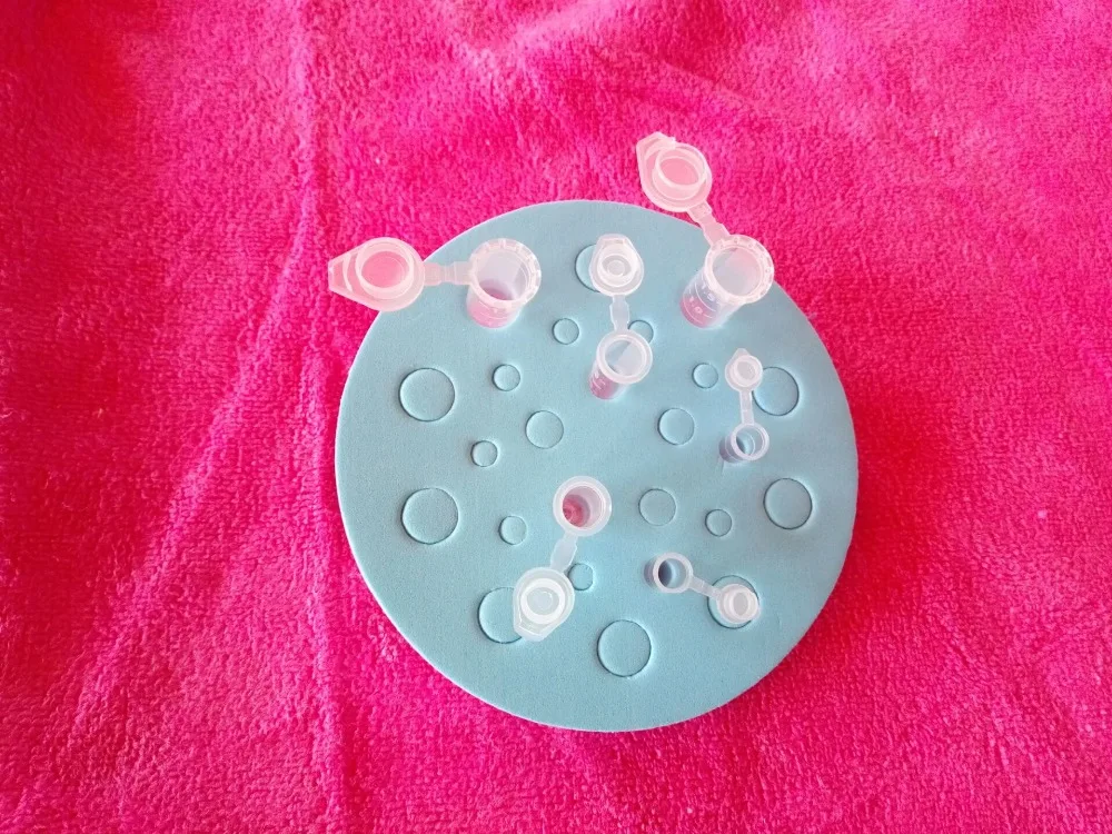 Roundness foam floating plate can load 1.5ml/2ml centrifuge tube and 0.2ml PCR tube free shipping
Roundness foam floating plate can load 1.5ml/2ml centrifuge tube and 0.2ml PCR tube free shipping