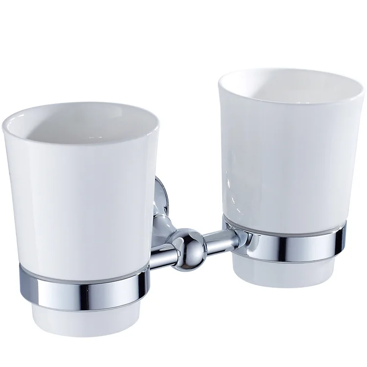Free shipping Kitchen and bathroom hardware chrome plated double tumbler holder ceramic cups tooth brush holder
Free shipping Kitchen and bathroom hardware chrome plated double tumbler holder ceramic cups tooth brush holder