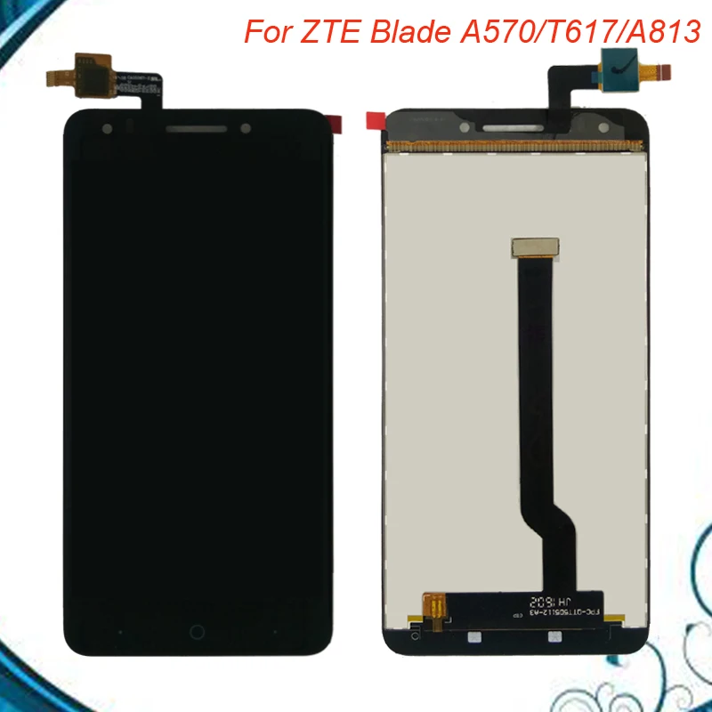 100% протестированный Оригинальный ЖК дисплей 5 ''ZTE Blade A570 T617 A813 + стандартная