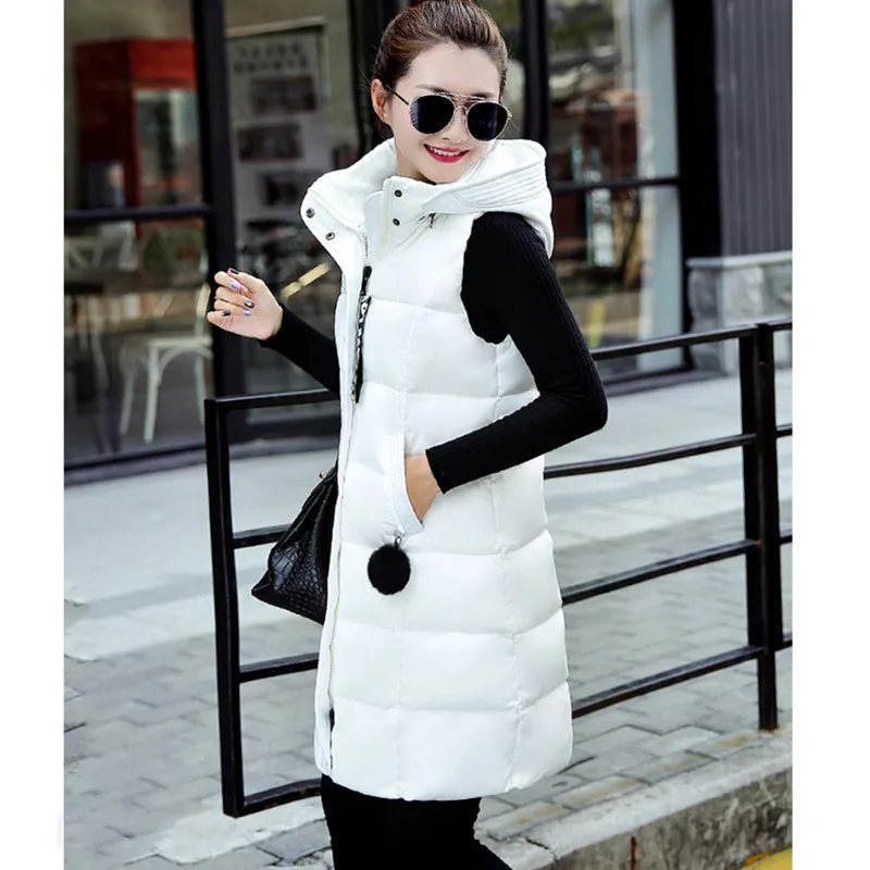 Sleeveless Down cotton Vest Women Warm Jacket 2021 Autumn Winter Slim Medium-long Overcoat Plus size Female Hooded Vest Coat 5XL
Sleeveless Down cotton Vest Women Warm Jacket 2021 Autumn Winter Slim Medium-long Overcoat Plus size Female Hooded Vest Coat 5XL