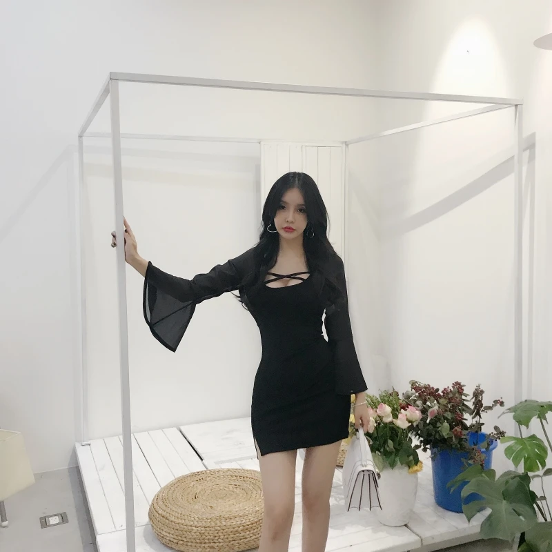 sexy bodycon party dresses club fashion Women's Clothing Slim fit flare sleeve short dress summer style vestidos femininos new
sexy bodycon party dresses club fashion Women's Clothing Slim fit flare sleeve short dress summer style vestidos femininos new