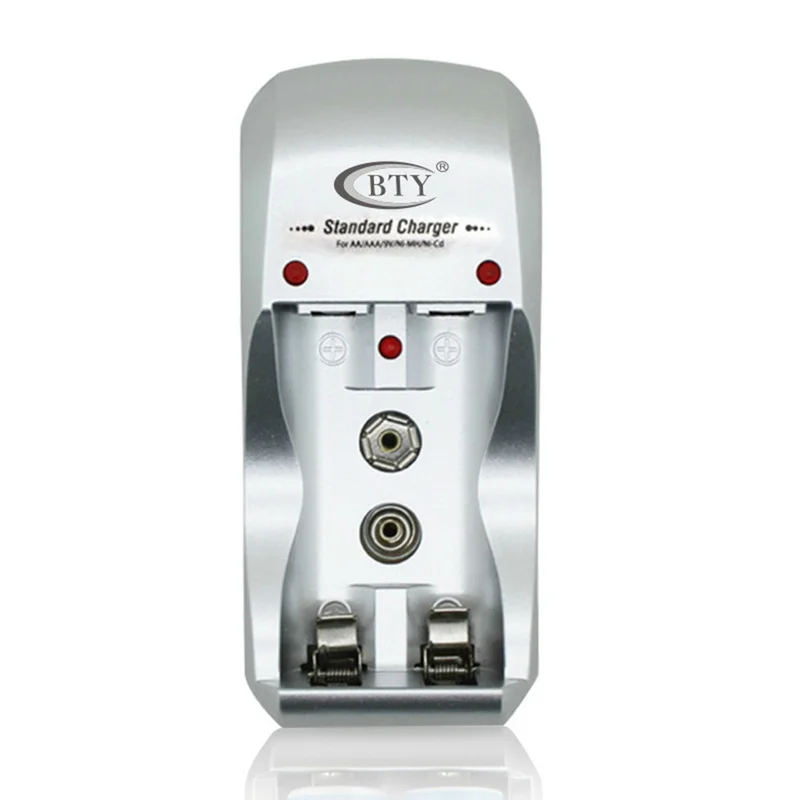 2 слота AA/AAA 9V перезаряжаемое Ni MH зарядное устройство EU/US батарея независимая