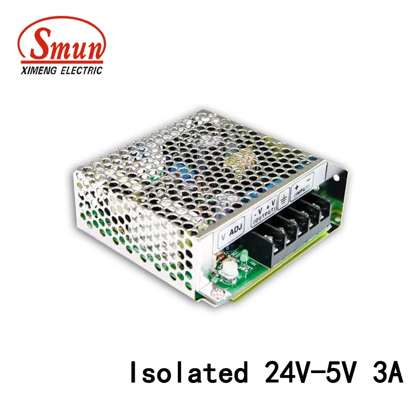 SMUN SD-15B-5 15W 24VDC To 5VDC 3A Isolated Switching Power Supply DC/DC Converter
SMUN SD-15B-5 15W 24VDC To 5VDC 3A Isolated Switching Power Supply DC/DC Converter