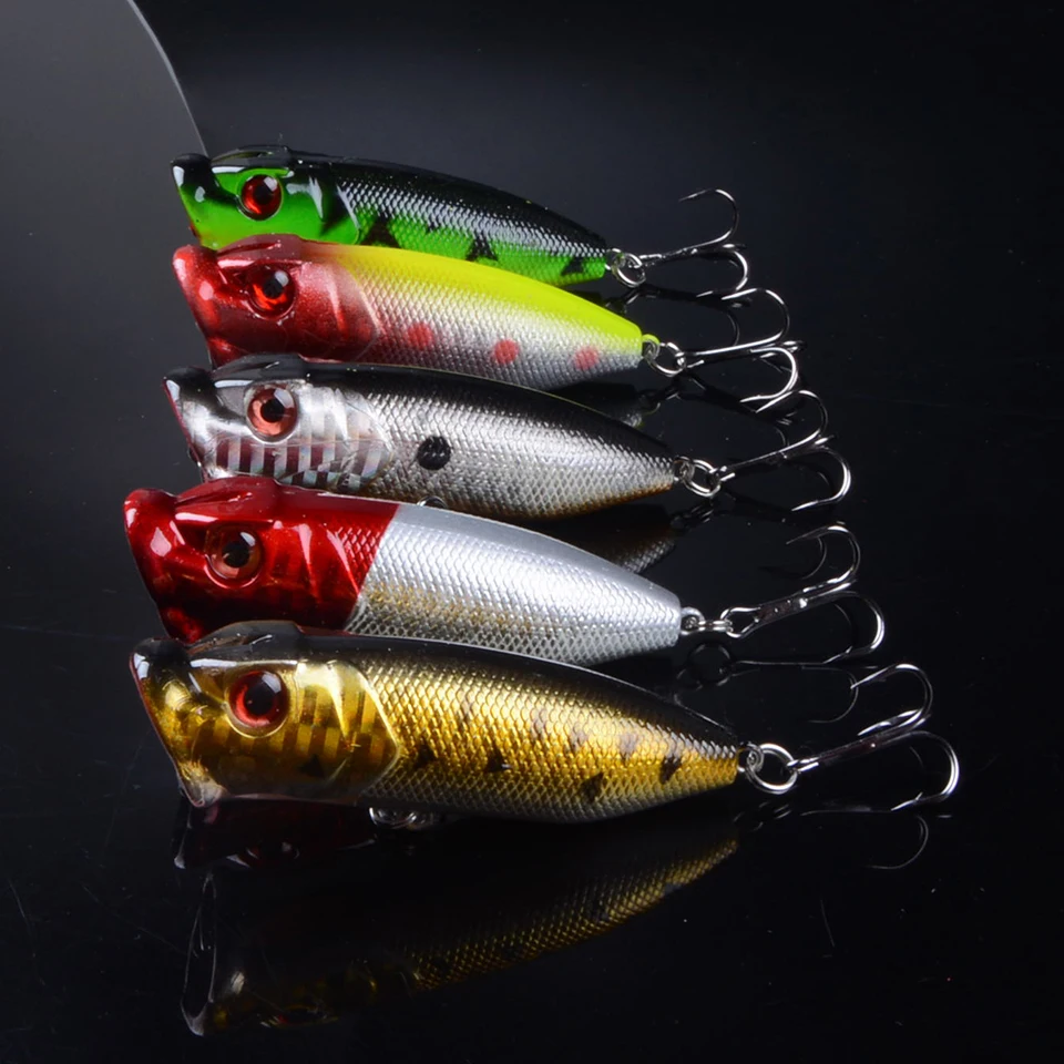 5Pcs 7cm 12g Popper Fishing Lure Hard Artificial Bait with 2 Treble Hooks Fishing Wobblers Crankbait Pesca Iscas 3D Eyes
5Pcs 7cm 12g Popper Fishing Lure Hard Artificial Bait with 2 Treble Hooks Fishing Wobblers Crankbait Pesca Iscas 3D Eyes