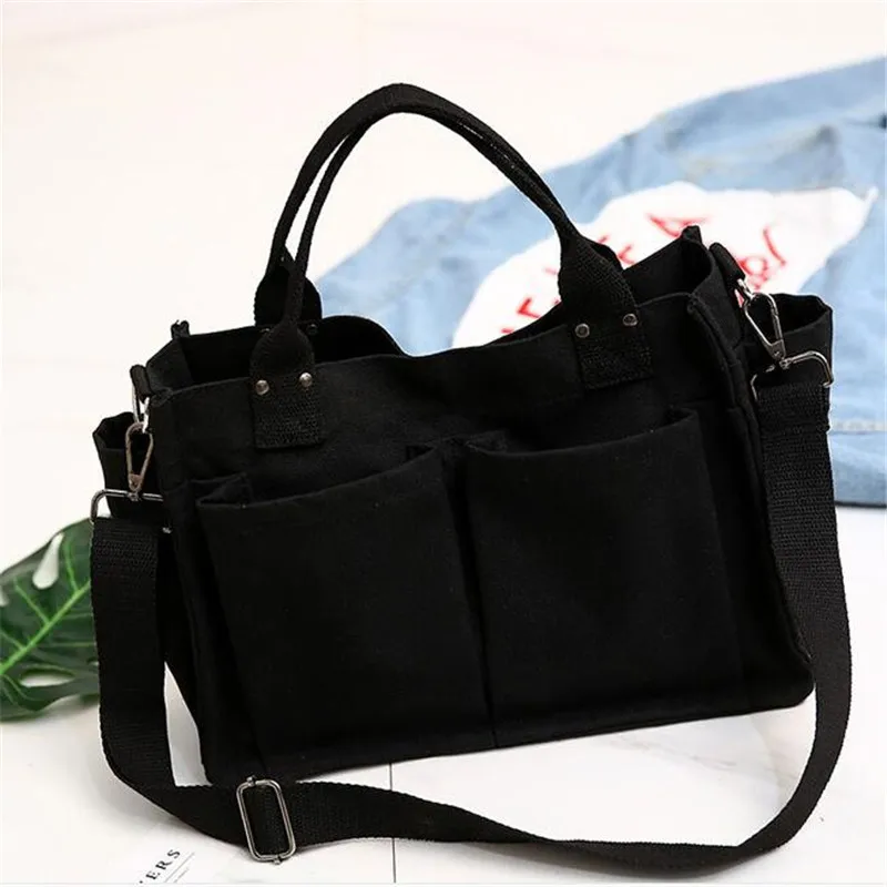 Women's Shoulder Canvas Bag Simple Wild Portable Diagonal Large-capacity Handbags Travel Beach Bag Bolso Mujer
Women's Shoulder Canvas Bag Simple Wild Portable Diagonal Large-capacity Handbags Travel Beach Bag Bolso Mujer