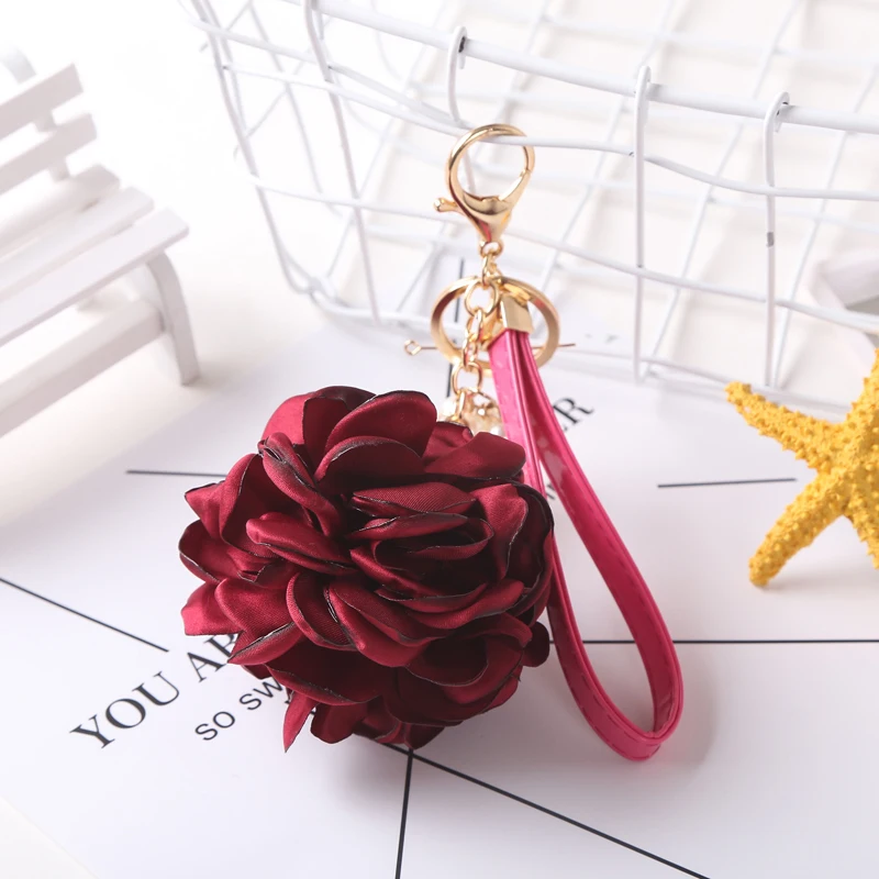 Hot Sale Flower Key Chain Chiffon Key Ring for Lady Bag Ornaments Creative Fashion Charm keychain Key Holder EH892
Hot Sale Flower Key Chain Chiffon Key Ring for Lady Bag Ornaments Creative Fashion Charm keychain Key Holder EH892