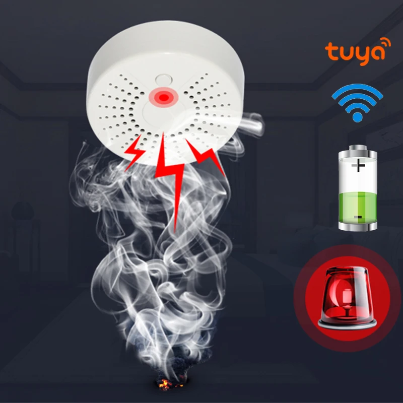 Smart Life standalone WiFi Smoke Temperature Detector Sensor Tuya Wireless Security Alarm System Smoke Detector WiFi
Smart Life standalone WiFi Smoke Temperature Detector Sensor Tuya Wireless Security Alarm System Smoke Detector WiFi