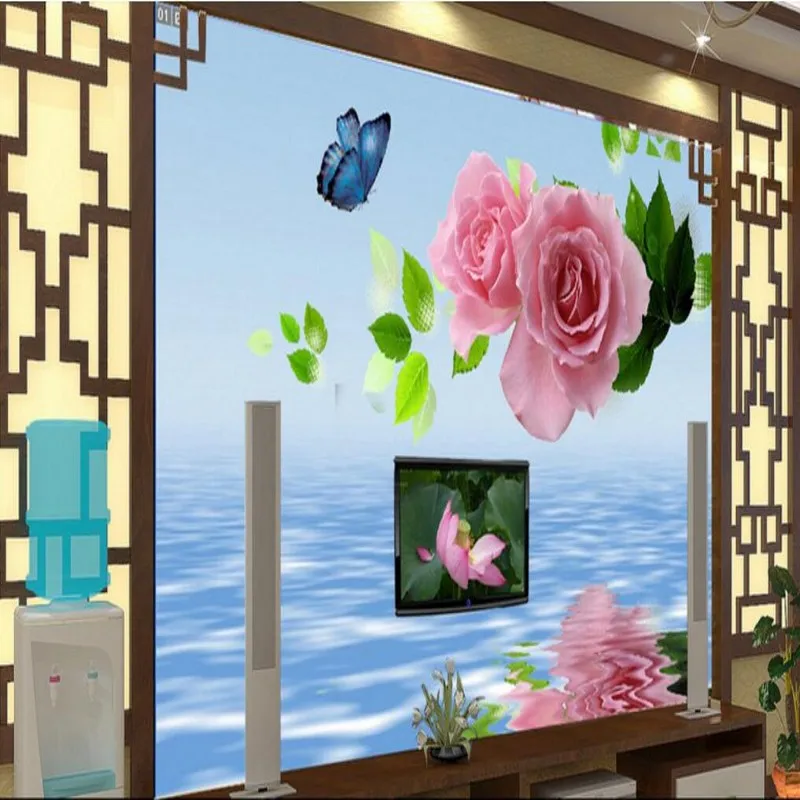 beibehang Large custom wallpaper red roses reflection HDTV living room bedroom home decoration
beibehang Large custom wallpaper red roses reflection HDTV living room bedroom home decoration