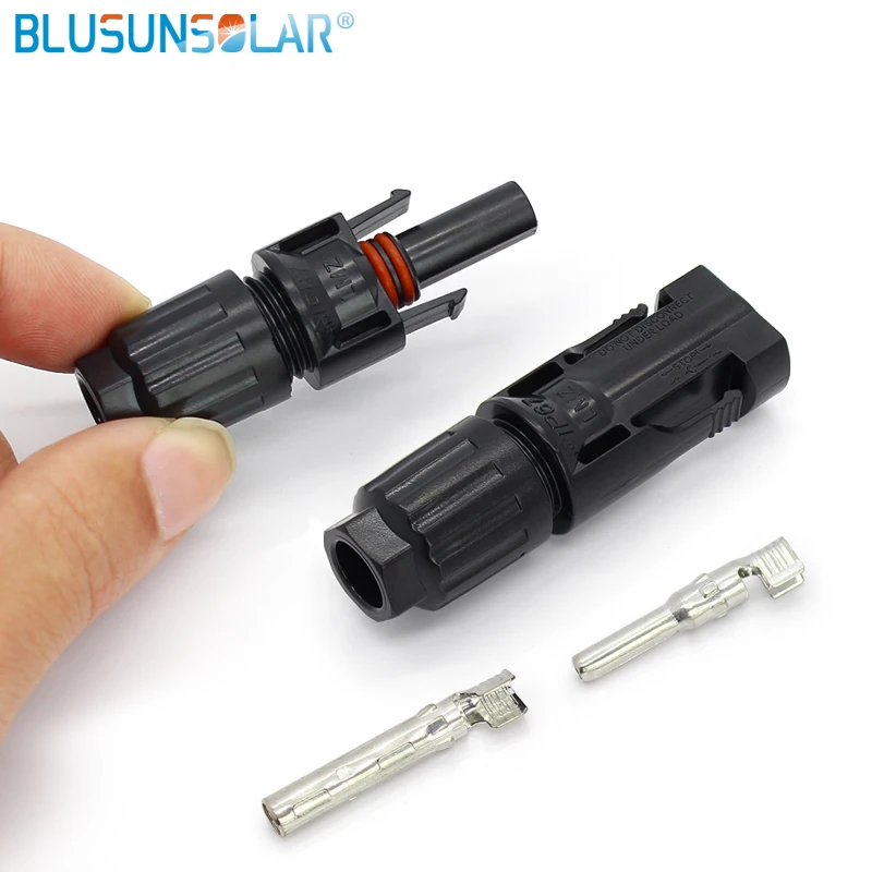 100 Pairs Solar Male and Female Solar Panel Cable Connectors with Double Seal Ring
100 Pairs Solar Male and Female Solar Panel Cable Connectors with Double Seal Ring