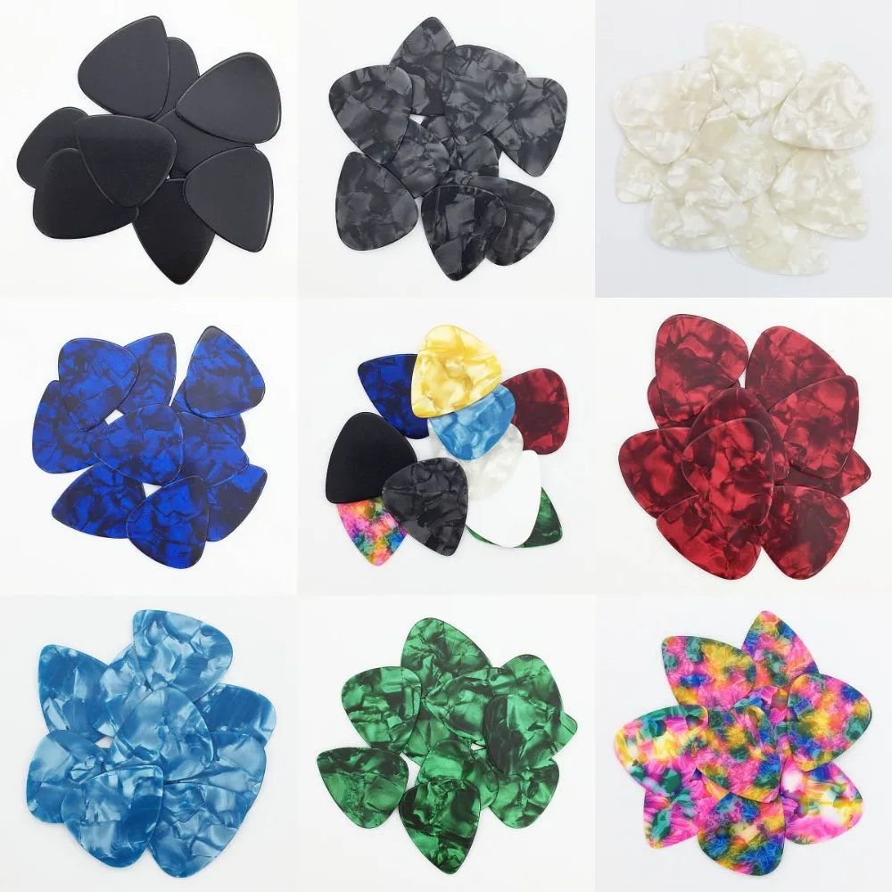50 pieces 0.96 mm Celluloid Guitar Pick Mediator for Acoustic Electric - 10 Colors Custom
50 pieces 0.96 mm Celluloid Guitar Pick Mediator for Acoustic Electric - 10 Colors Custom