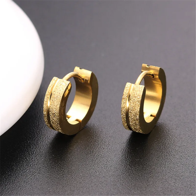 New Punk Silver Color Ear Clip For Women Men Stainless Steel high quality Round Scrub Stud Earrings Fashion Jewelry
New Punk Silver Color Ear Clip For Women Men Stainless Steel high quality Round Scrub Stud Earrings Fashion Jewelry