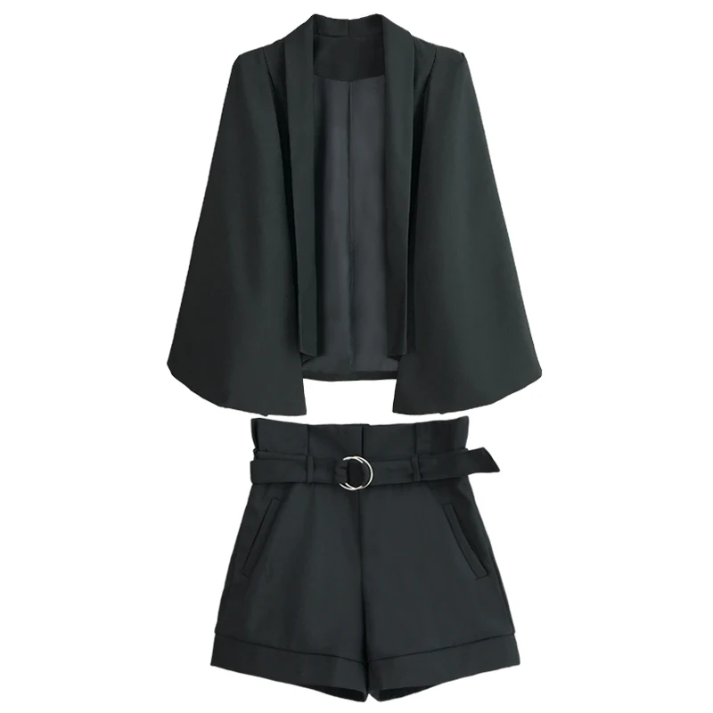 Women's Shorts suit pants suit spring new elegant female decoration body shawl cloak Blazers jacket and shorts two-piece Shorts
Women's Shorts suit pants suit spring new elegant female decoration body shawl cloak Blazers jacket and shorts two-piece Shorts