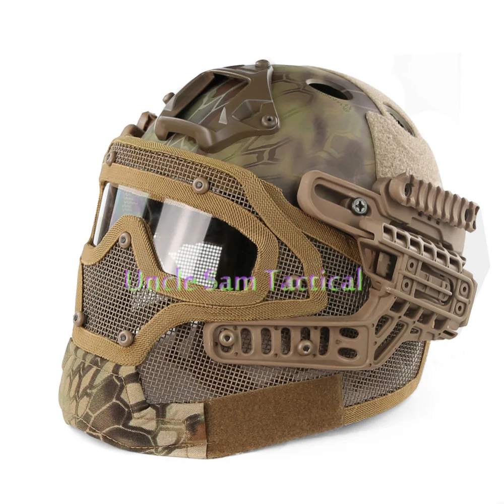 G4 System Protective Helmet + Full Face Mask With Goggle For Tactical Military Airsoft Paintball Army WarGame Hunting
G4 System Protective Helmet + Full Face Mask With Goggle For Tactical Military Airsoft Paintball Army WarGame Hunting