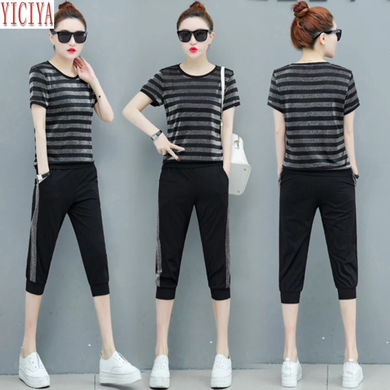 Striped Velvet 2 Piece Set Tracksuits for Women Outfits 2020 Summer Sportswear Co-ord Set Plus Size Big Black Pant Top Clothing
Striped Velvet 2 Piece Set Tracksuits for Women Outfits 2020 Summer Sportswear Co-ord Set Plus Size Big Black Pant Top Clothing