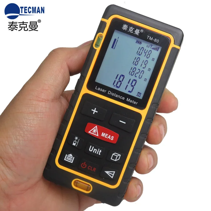0.5m-80M Professional Handheld Laser Range Point Finder Distance Meter Tester Area Volume Pythagorean Measure TECMAN TM80
0.5m-80M Professional Handheld Laser Range Point Finder Distance Meter Tester Area Volume Pythagorean Measure TECMAN TM80