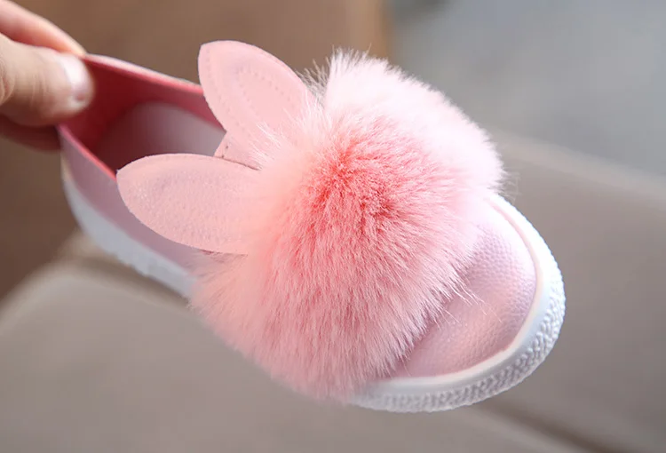 Spring Autumn Baby Shoes Girls Rabbit Ears Furry Princess Shoes Candy Color Shoe Kids Footwear Girls Comfortable Anti-slip Shoes
Spring Autumn Baby Shoes Girls Rabbit Ears Furry Princess Shoes Candy Color Shoe Kids Footwear Girls Comfortable Anti-slip Shoes