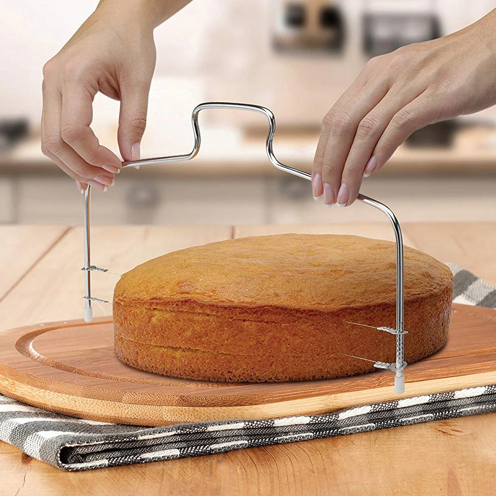 Kitchen Bakeware Wire Cake Cutter Stainless Steel Decoration Gadgets Mousse Chiffon Toast Slicer Baking Pastry Tools Kitchenware
Kitchen Bakeware Wire Cake Cutter Stainless Steel Decoration Gadgets Mousse Chiffon Toast Slicer Baking Pastry Tools Kitchenware