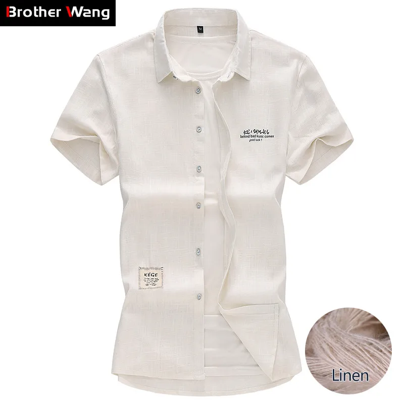 Plus Size 5XL 6XL 7XL Men's Linen Shirt 2019 Summer New Fashion Casual Short Sleeve Shirt Male Brand Clothes
Plus Size 5XL 6XL 7XL Men's Linen Shirt 2019 Summer New Fashion Casual Short Sleeve Shirt Male Brand Clothes