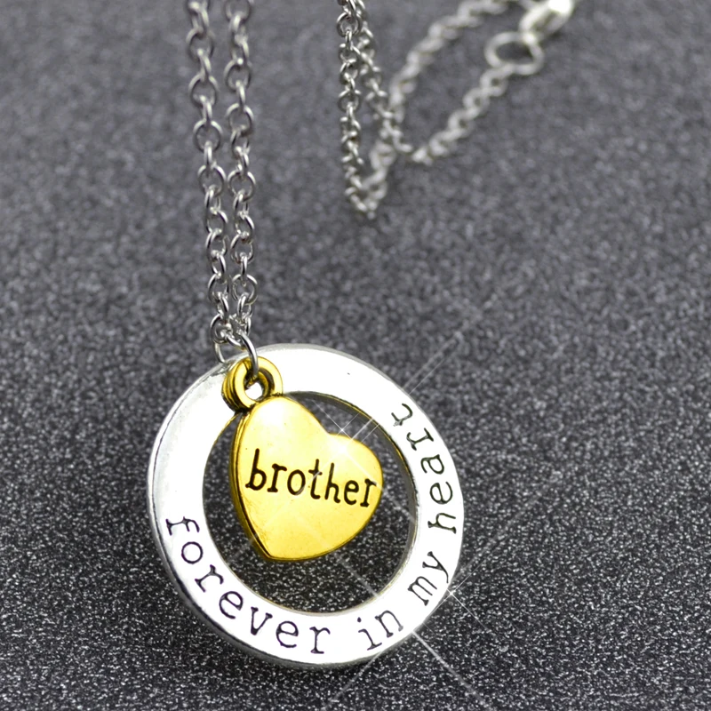 Ожерелье N101 с надписью Forever In My Heart подарок на день рождения для родителей детей