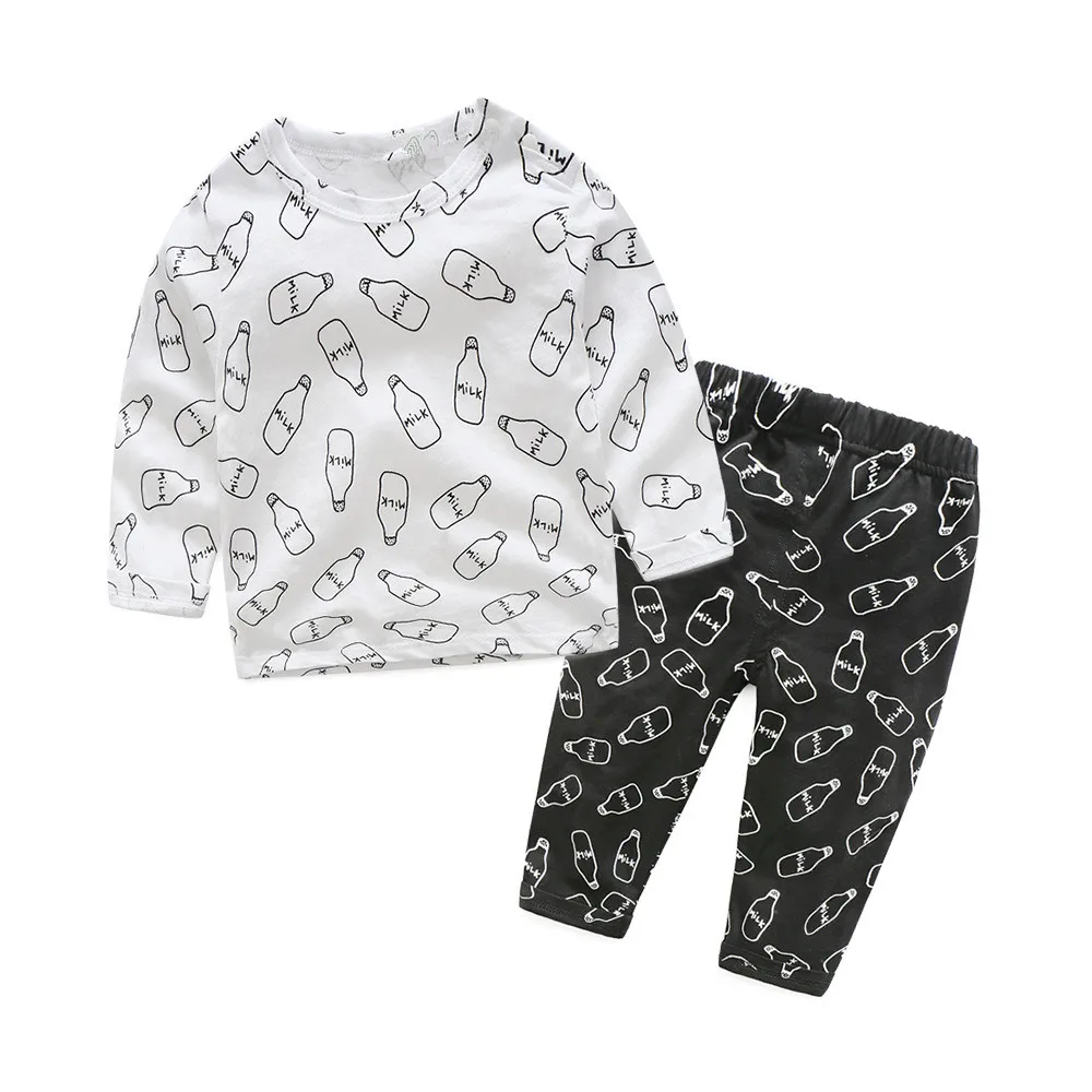 Milk Bottle Baby Clothes Sets Spring Autumn Baby Boys Clothes Set Long Sleeve T-shirt + Pants 2Pcs Suits Children Clothing Sets
Milk Bottle Baby Clothes Sets Spring Autumn Baby Boys Clothes Set Long Sleeve T-shirt + Pants 2Pcs Suits Children Clothing Sets