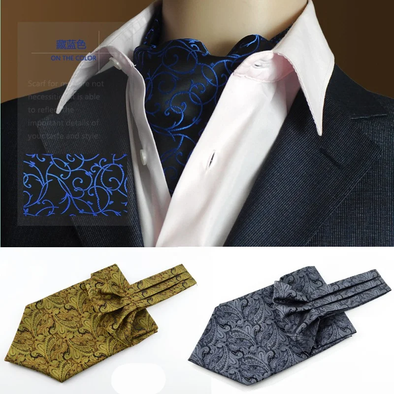 SHENNAIWEI British style ascot tie high quality men Retro pattern shirt Neckerchief Paisley Floral Cravat Jacquard
SHENNAIWEI British style ascot tie high quality men Retro pattern shirt Neckerchief Paisley Floral Cravat Jacquard