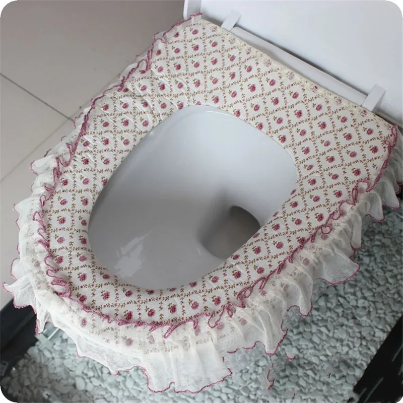 1pc Soft Lace Bathroom Toilet Seat Cover Washable Closestool Bathroom Accessories
1pc Soft Lace Bathroom Toilet Seat Cover Washable Closestool Bathroom Accessories