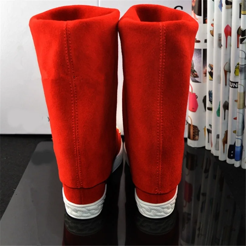 Suede Height Increasing Female Shoes Bota Feminina Platform Wedges Women's Boots Mid-Calf Women Spring Autumn Boots
Suede Height Increasing Female Shoes Bota Feminina Platform Wedges Women's Boots Mid-Calf Women Spring Autumn Boots