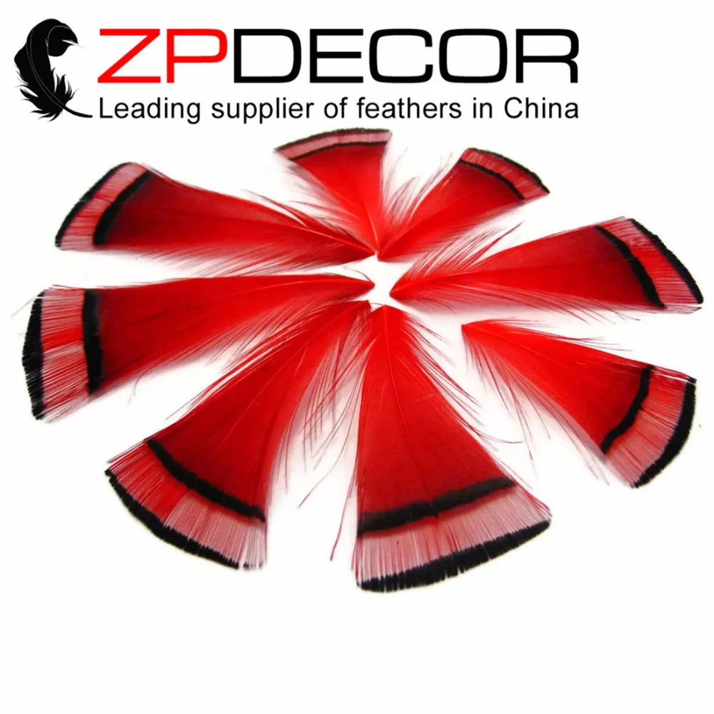 ZPDECOR 200pieces/lot 2-4inch(5-10cm) Dyed Red Golden Pheasant Tippet Feather Factory Wholesale
ZPDECOR 200pieces/lot 2-4inch(5-10cm) Dyed Red Golden Pheasant Tippet Feather Factory Wholesale