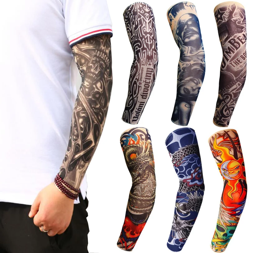 Men Women Fake Tattoo Sleeve Summer Sun UV Protect Long Sleeve Removable Tattoos Arm Attach Cool Fabric Sports Sleeve Cover
Men Women Fake Tattoo Sleeve Summer Sun UV Protect Long Sleeve Removable Tattoos Arm Attach Cool Fabric Sports Sleeve Cover