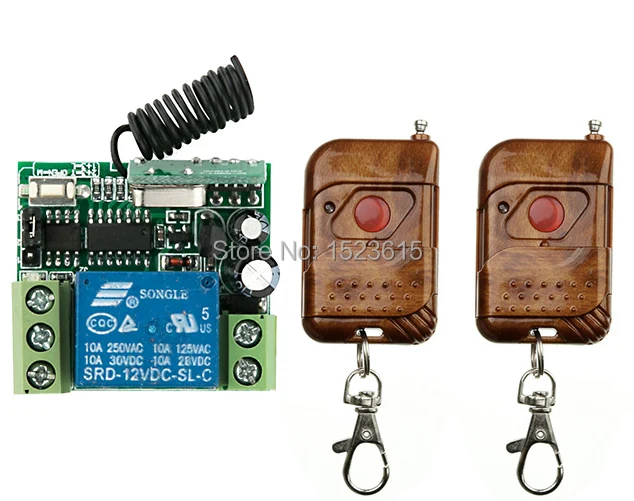 NEW DC12V 1CH 10A 1PCS Receiver + 2PCS Transmitter RF Wireless Remote Switch teleswitch Momenrary Toggle Latched Adjustable
NEW DC12V 1CH 10A 1PCS Receiver + 2PCS Transmitter RF Wireless Remote Switch teleswitch Momenrary Toggle Latched Adjustable