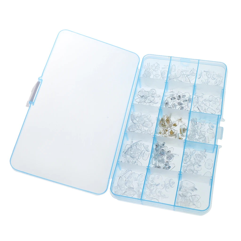 25 Pairs 15 Size Eyeglasses Nose Pads Glasses Adhesive Silicone Anti-Slip Nosepads for Glasses Eyeglasses Sunglasses Clear
25 Pairs 15 Size Eyeglasses Nose Pads Glasses Adhesive Silicone Anti-Slip Nosepads for Glasses Eyeglasses Sunglasses Clear