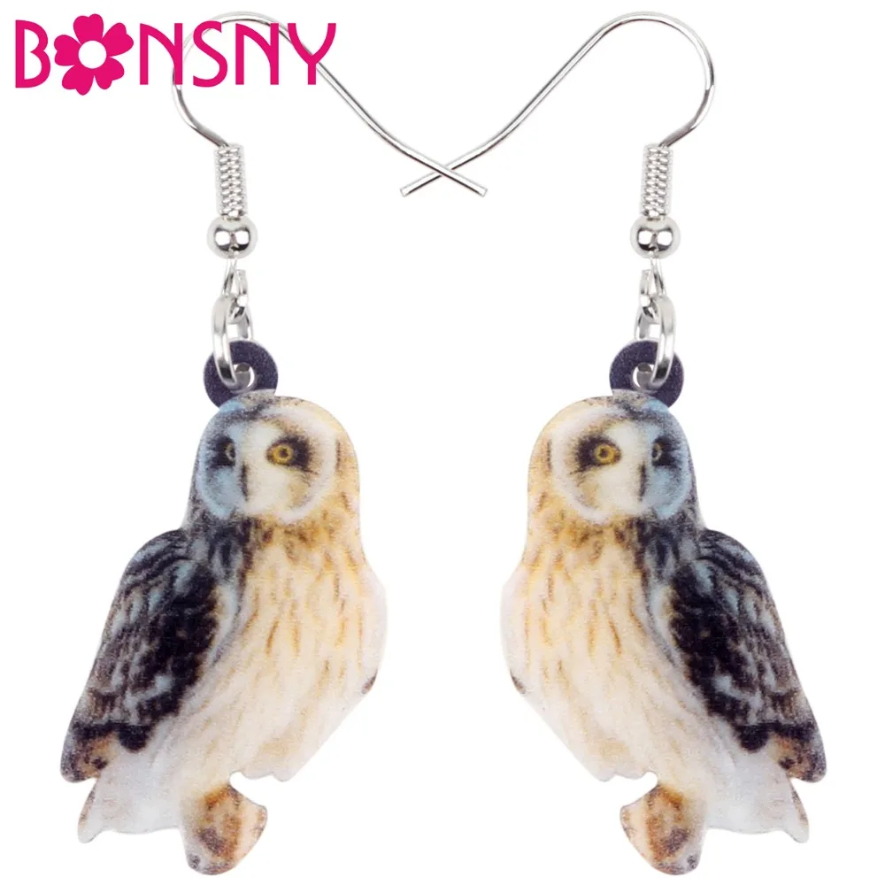 Bonsny Acrylic Unique Northern Saw-whet Owl Bird Earrings Big Long Dangle Drop Novelty America Animal Jewelry For Women Girls
Bonsny Acrylic Unique Northern Saw-whet Owl Bird Earrings Big Long Dangle Drop Novelty America Animal Jewelry For Women Girls