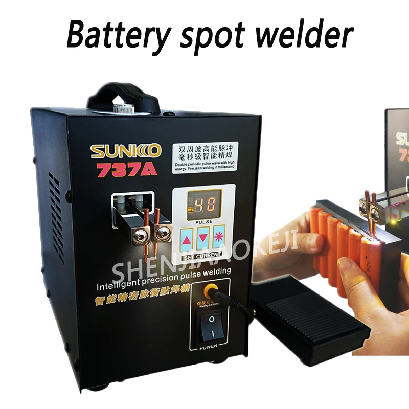 Battery spot welder S737A miniature hand-held pedal lithium battery/charging treasure/nickel welding machine 220V 1pc
Battery spot welder S737A miniature hand-held pedal lithium battery/charging treasure/nickel welding machine 220V 1pc