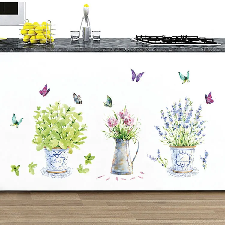 DIY Wall Stickers Potted Flower Pot Butterfly Home Decor Bathroom Decals Waterproof Landscaping Home Decoration Art Decals
DIY Wall Stickers Potted Flower Pot Butterfly Home Decor Bathroom Decals Waterproof Landscaping Home Decoration Art Decals
