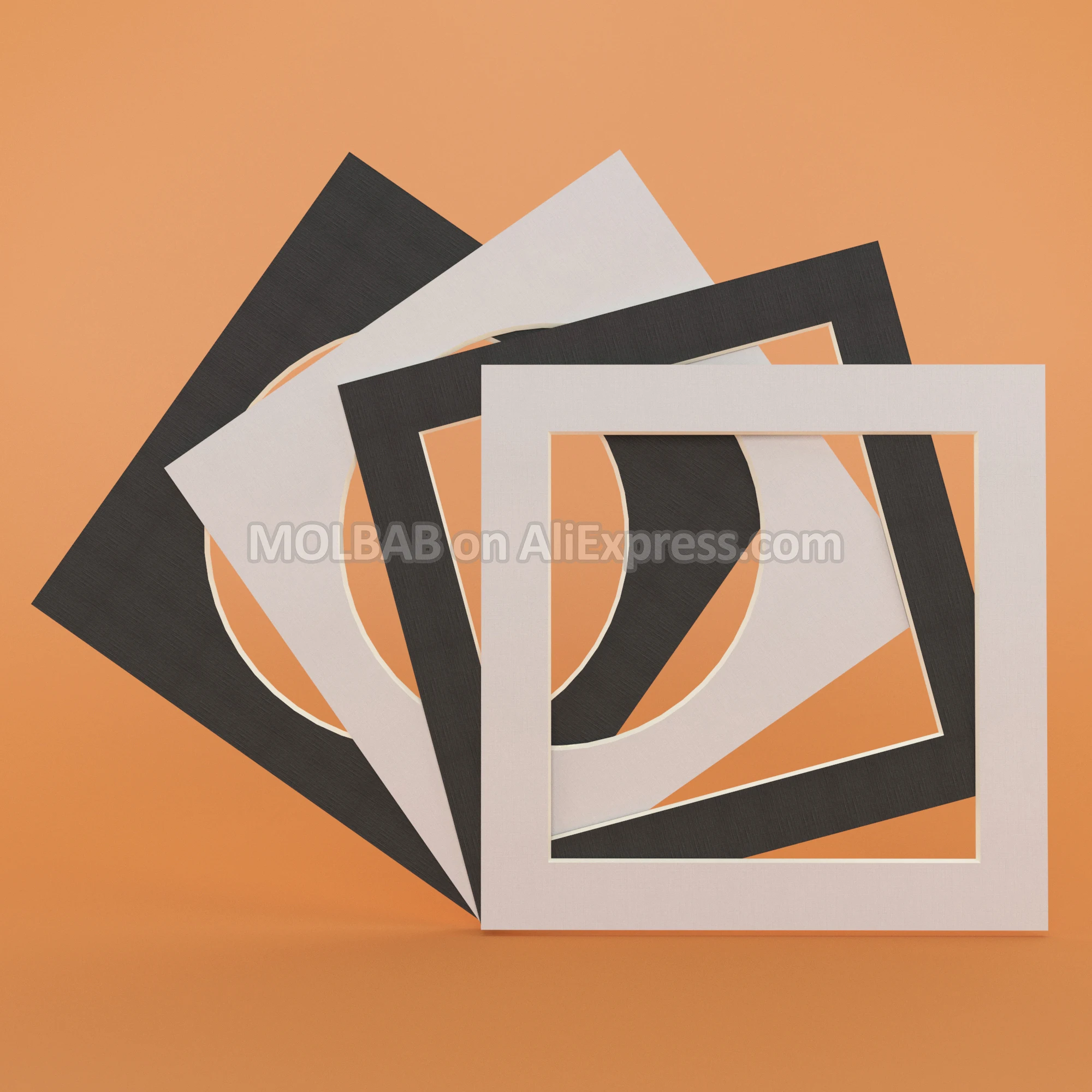 White/Black Photo Mats Square Circle 8/10/12/14/16 Inch Paperboard Textured Surface For Picture Frames Passe-Partouts 12PCS/Lot
White/Black Photo Mats Square Circle 8/10/12/14/16 Inch Paperboard Textured Surface For Picture Frames Passe-Partouts 12PCS/Lot