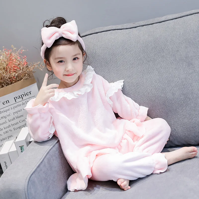 2019 Spring Girl Soft Cozy Pajamas Lace Toddler Girl Pyjamas Warm Sleepwear Boys Warm Loungewear Coral Fleece Winter Pajamas
2019 Spring Girl Soft Cozy Pajamas Lace Toddler Girl Pyjamas Warm Sleepwear Boys Warm Loungewear Coral Fleece Winter Pajamas