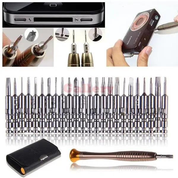Набор отверток Torx 25 в 1, комплект из 3 предметов для точных работ, для ремонта часов, сотовых телефонов, мобильных телефонов
Набор отверток Torx 25 в 1, комплект из 3 предметов для точных работ, для ремонта часов, сотовых телефонов, мобильных телефонов