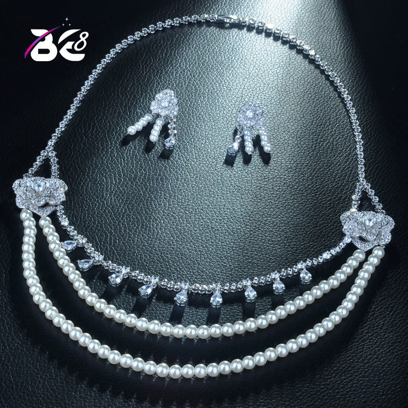 Be 8 New Wedding Costume Accessories Cubic Zircon Crystal Bridal Earrings and Rhinestone Necklace Jewelry Sets for Brides S352
Be 8 New Wedding Costume Accessories Cubic Zircon Crystal Bridal Earrings and Rhinestone Necklace Jewelry Sets for Brides S352