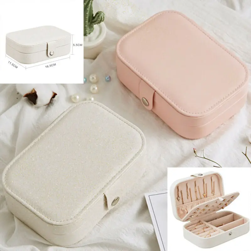 Women Jewelry Box Organizer Ladies Travel Case Earring Ring Necklace Storage Boxes
Women Jewelry Box Organizer Ladies Travel Case Earring Ring Necklace Storage Boxes