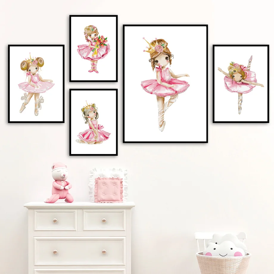 Cartoon Dancing Girl Crown Rose Flower Wall Art Canvas Painting Nordic Posters And Prints Nursery Wall Pictures Kids Room Decor
Cartoon Dancing Girl Crown Rose Flower Wall Art Canvas Painting Nordic Posters And Prints Nursery Wall Pictures Kids Room Decor