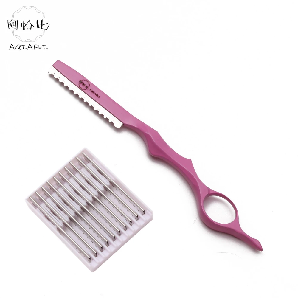 AIQABI Change Blade Type Knife Professional Sharp Barber Razor Hair Razor Hair Cut Razor Thinning Knife Add 10 Blades A6100
AIQABI Change Blade Type Knife Professional Sharp Barber Razor Hair Razor Hair Cut Razor Thinning Knife Add 10 Blades A6100