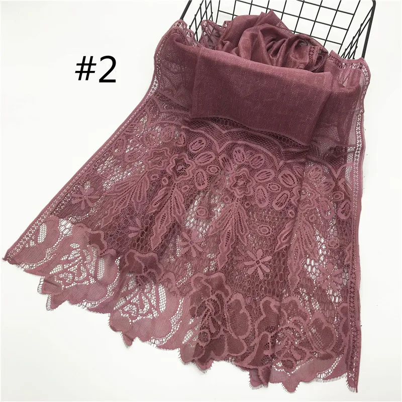 Women scarf/scarves Muslim hijabs lace shawls bandana Hi-Q New fashion solid plain foulard femme wraps 10pcs fast shipping
Women scarf/scarves Muslim hijabs lace shawls bandana Hi-Q New fashion solid plain foulard femme wraps 10pcs fast shipping