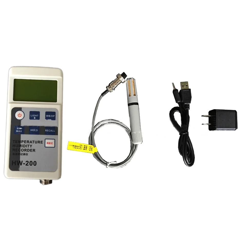HW200 Digital Display Hygrometer Recorder Inspection Greenhouse Warehouse Medical Temperature And Humidity Environment
HW200 Digital Display Hygrometer Recorder Inspection Greenhouse Warehouse Medical Temperature And Humidity Environment